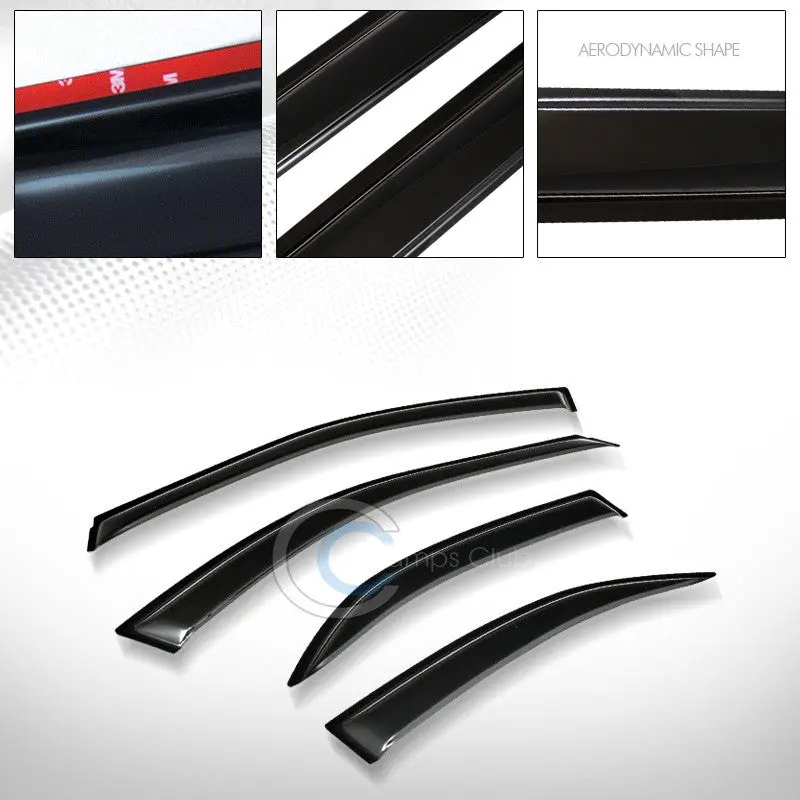 Four-Piece Smoke-Tinted In-Channel Window Visors For 2002–2006 Toyota Camry 1