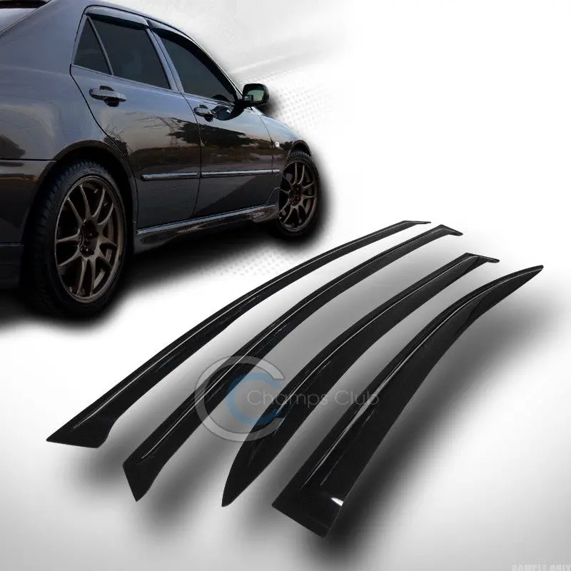 Four-Piece Smoke-Tinted In-Channel Window Visors For 2006–2011 Honda Civic Sedan 1