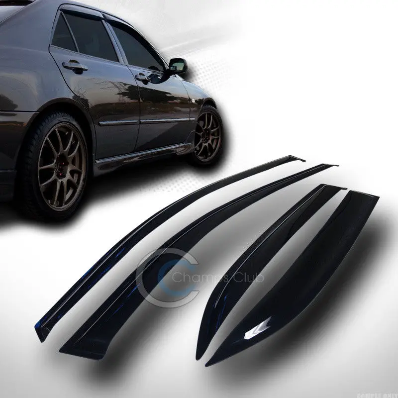Four-Piece Smoke-Tinted In-Channel Window Visors For 2007–2011 Toyota Camry 1