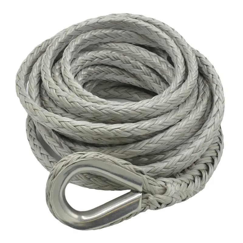 Fusion Tools 1/2" X 50' Nimbus Synthetic Winch Line – Stainless Steel Thimble, 10,700 Lb Wll 1