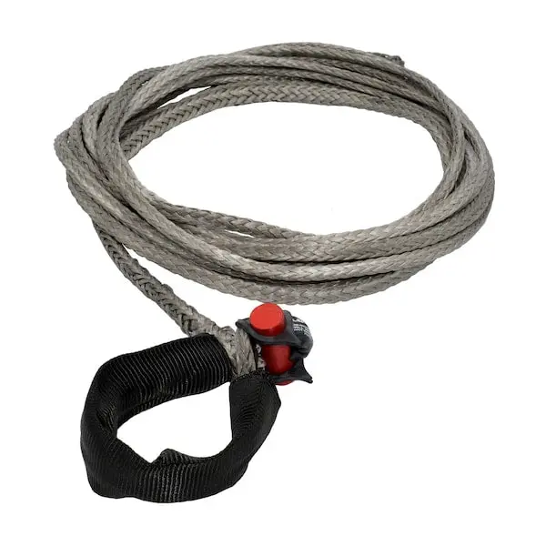 Fusion Tools 1/4" X 25' Lockjaw Synthetic Winch Line Extension With Integrated Shackle – 2,833 Lb Wll 1