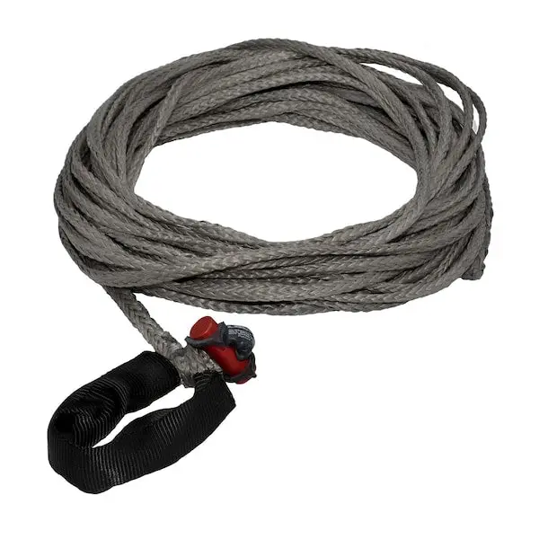 Fusion Tools 1/4" X 75' Lockjaw Synthetic Winch Line Extension With Integrated Shackle – 2,833 Lb Wll 1