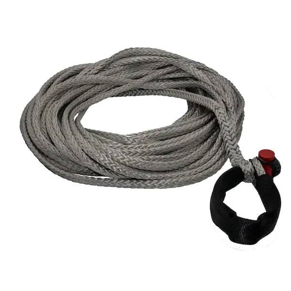 Fusion Tools 21-0375100 3/8-Inch × 100-Foot Lockjaw Synthetic Winch Line Extension With Integrated Shackle – 6,600-Lb Wll 1