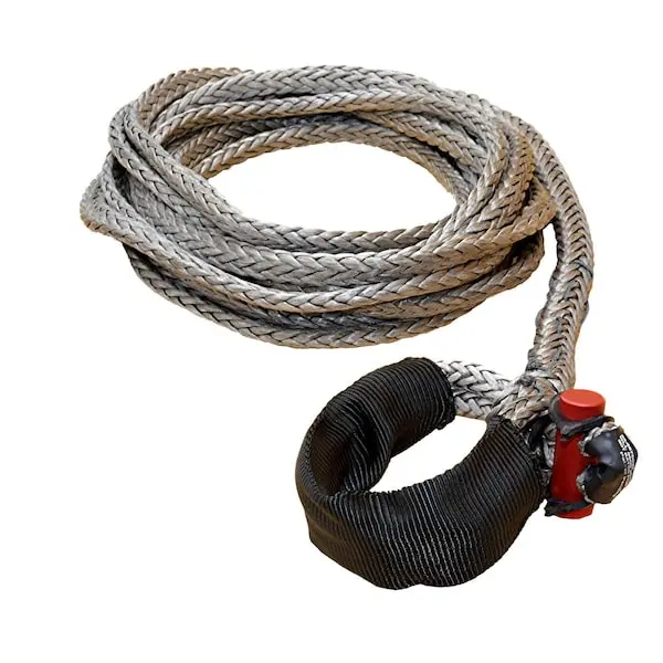 Fusion Tools 3/8" X 25' Lockjaw Synthetic Winch Line Extension With Integrated Shackle – 6,600 Lb Wll 1