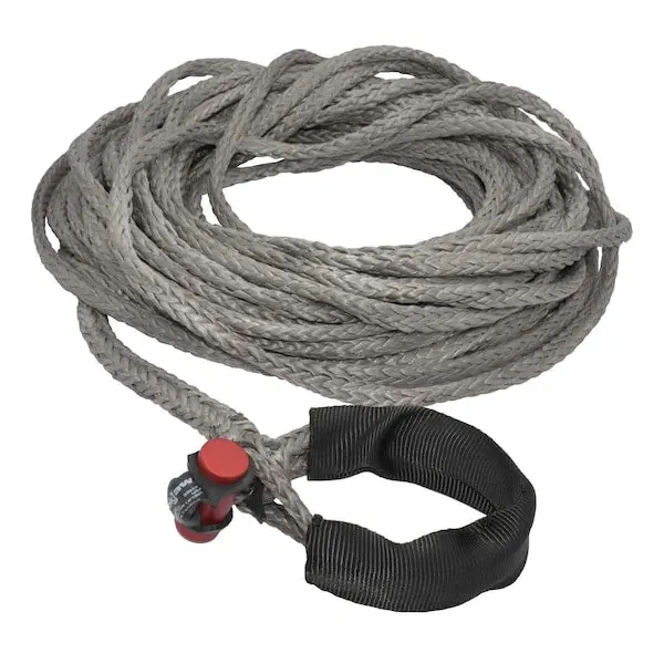Fusion Tools 3/8" X 75' Lockjaw Synthetic Winch Line Extension With Built-In Shackle – 6,600 Lb Working Load Limit 1