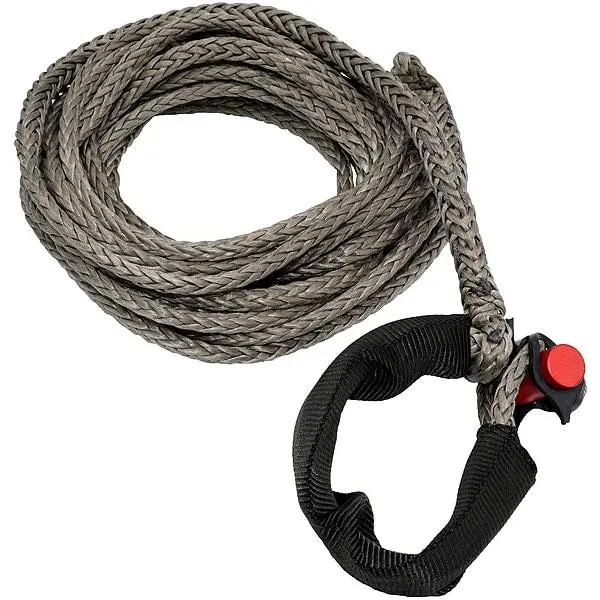 Fusion Tools 5/16" X 25' Lockjaw Synthetic Winch Rope With Integrated Shackle – 4,400 Lb Wll 1