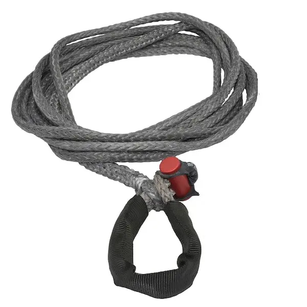 Fusion Tools 7/16" X 25' Lockjaw Synthetic Winch Line Extension With Integrated Shackle – 7,400 Lb Wll 1
