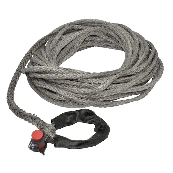 Fusion Tools 7/16" X 75' Lockjaw Synthetic Winch Line Extension With Integrated Shackle – 7,400 Lb Wll 1