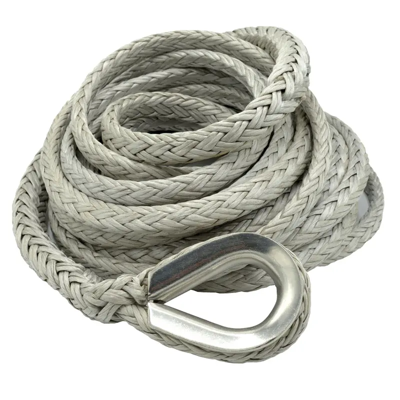 Fusion Tools Nimbus 1/2" X 100' Synthetic Winch Line Extension With Stainless Thimble & Kevlar Tail – 10,700 Lb Wll 1