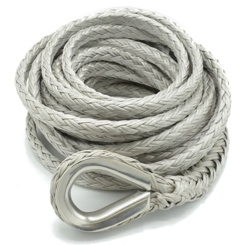 Fusion Tools Nimbus 1/2" X 100' Synthetic Winch Rope With Stainless Thimble – 10,700 Lb Wll 1