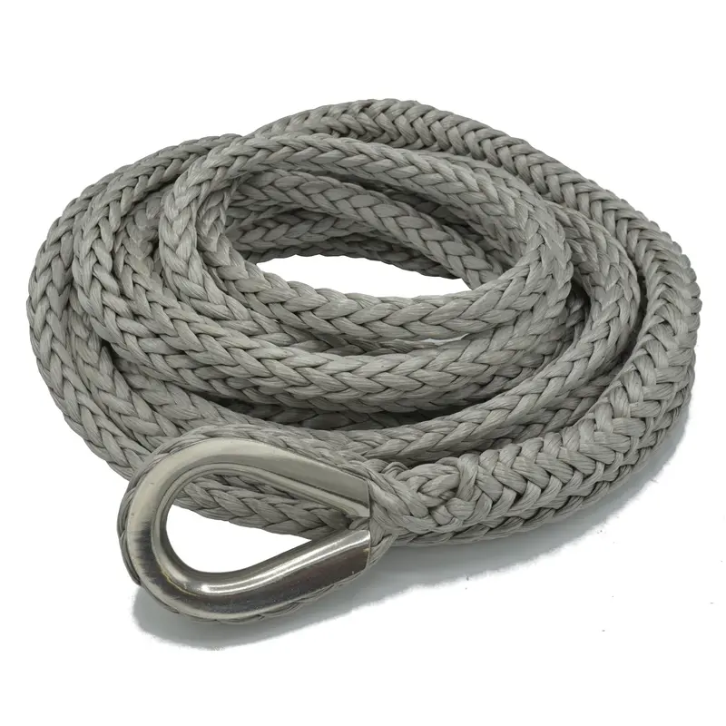 Fusion Tools Nimbus 5/8" X 100' Synthetic Winch Line Extension — Stainless Thimble & Kevlar Tail, 16,933 Lb Wll 1