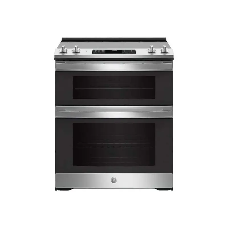 Ge 6.6 Cu. Ft. Slide-In Double Oven Electric Range With True Convection In Stainless Steel 1