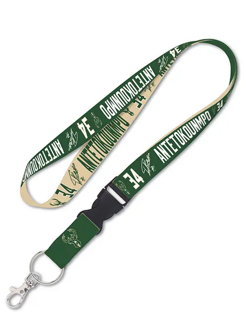 Giannis Antetokounmpo Milwaukee Bucks Lanyard By Wincraft 1