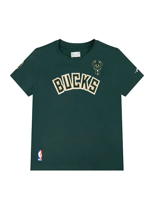 Girls' Youth Pro Standard Classic Green Milwaukee Bucks T-Shirt 1