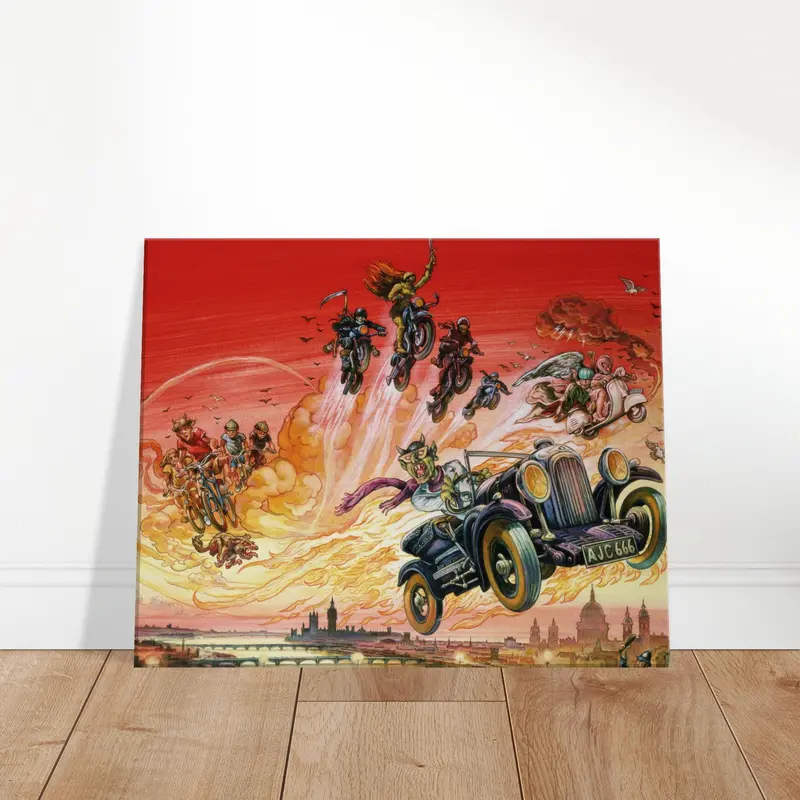 Good Omens Art Print On Premium Canvas – Ready To Hang 1