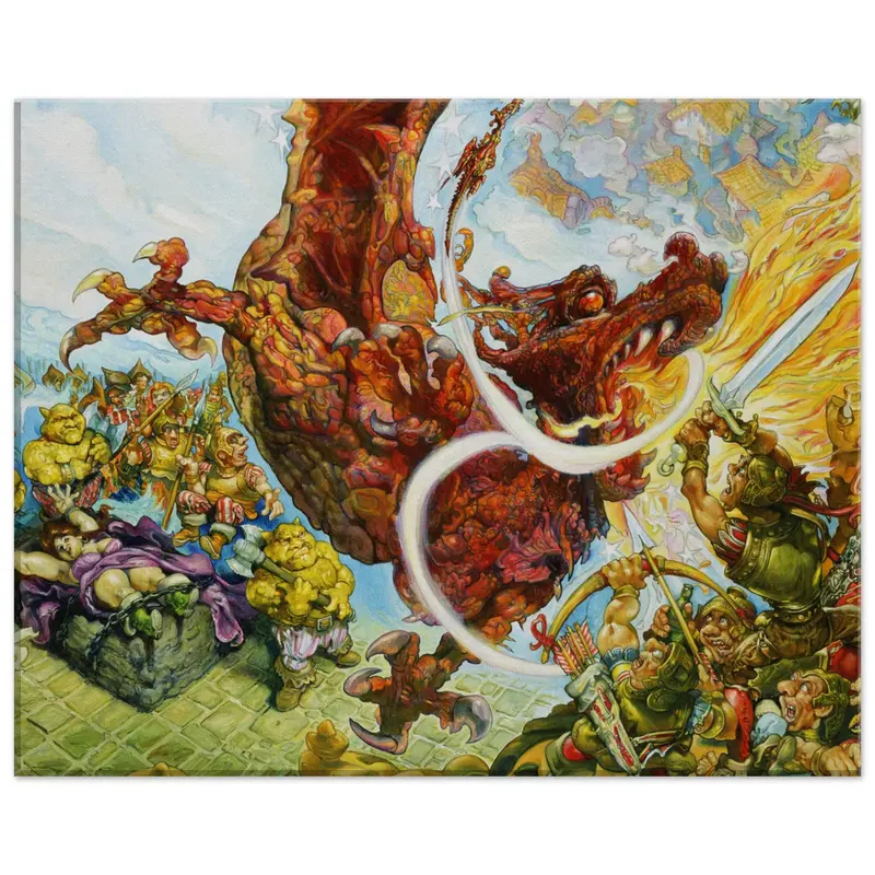 Guards! Guards! Canvas Art Print – Iconic Fantasy Book Series Decor 4