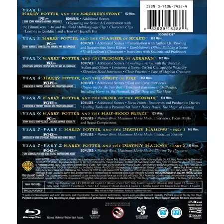 Harry Potter: Complete 8-Film Collection – Blu-Ray Box Set 1