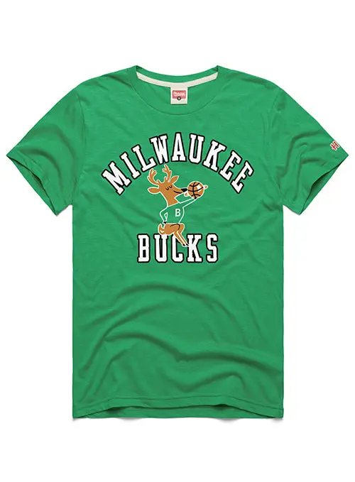Homage Hwc '68 Green Milwaukee Bucks Graphic T-Shirt 1