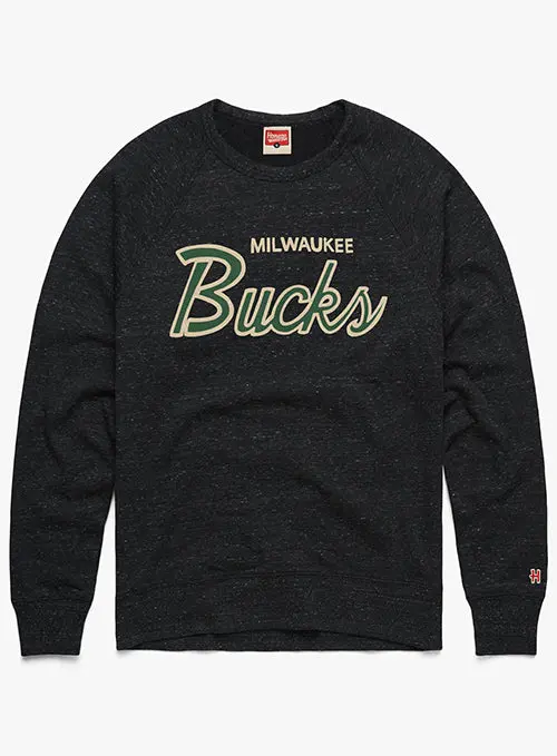 Homage Hwc Script Crew Sweatshirt – Milwaukee Bucks Inspired 1