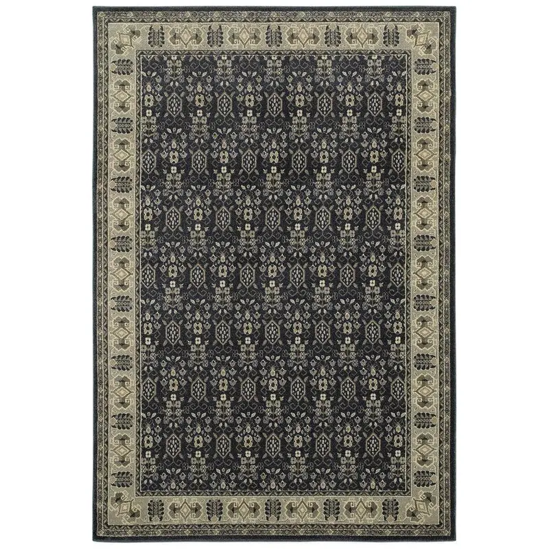 Home Decorators Collection Gianna Indigo Border Design 8' X 10' Area Rug 1