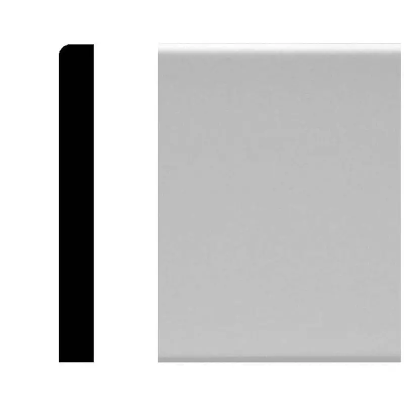 House Of Fara Primed Mdf Baseboard: 1/2" X 4-1/4" X 96" (1 Pc, 8 Lf) 1