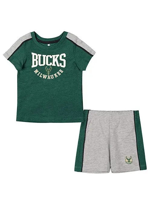 Infant Norman Milwaukee Bucks Two-Piece Short Set 1