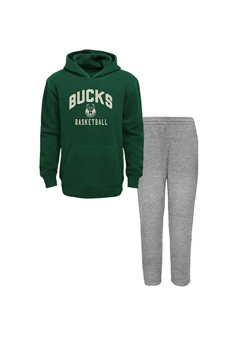 Infant Outerstuff Play By Play Matching Hoodie & Pants Set – Milwaukee Bucks 1