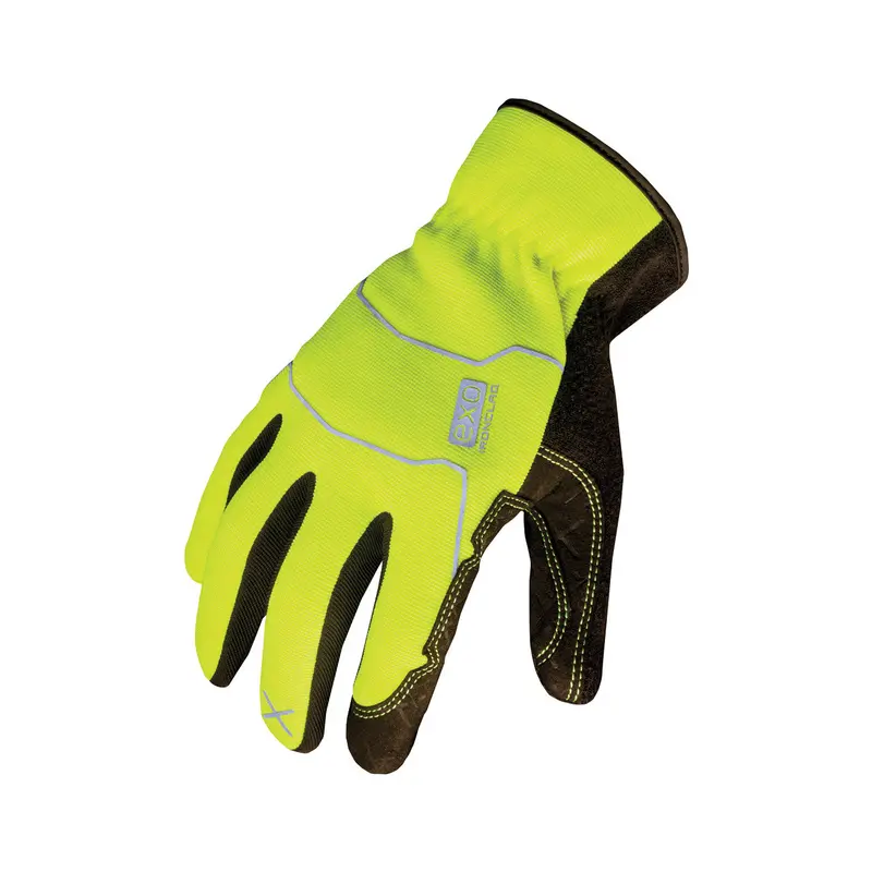 Iron Clad Exo2-Hsy High-Visibility Yellow Utility Safety Glove 1