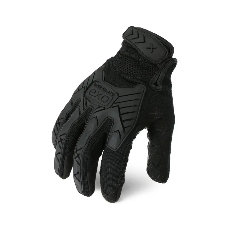 Iron Clad Exot-Giblk Black Tactical Grip & Impact Glove 1