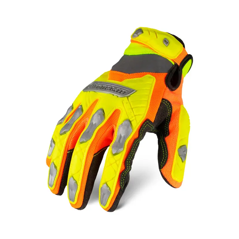 Iron Clad Iex-Hzi5 360° Cut-Resistant A5 Hi-Viz Impact Glove 1