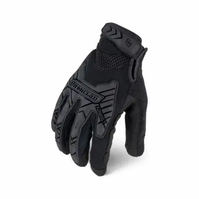 Iron Clad Iext-Giblk Black Tactical Impact Grip Glove 1