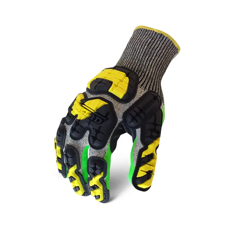 Iron Clad Indi-Kc5G Knit Cut Level 5 Industrial Impact Glove With Grip 1