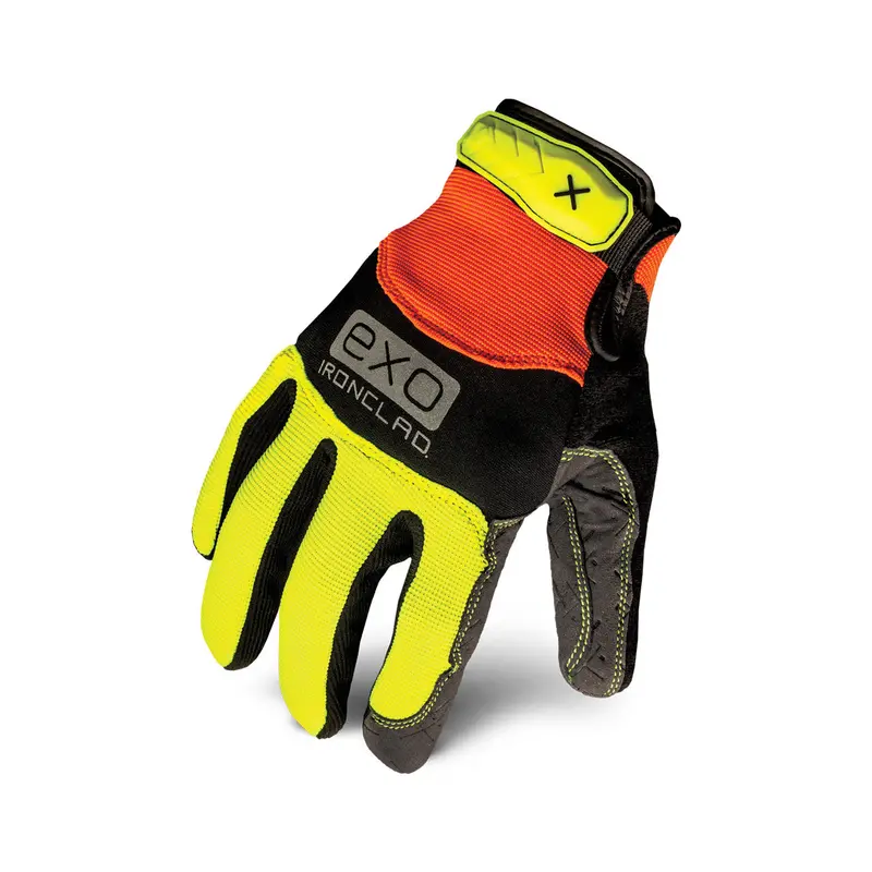 Ironclad Exo2-Hvp Hi-Visibility Pro Work Gloves – Reinforced Palm & Flexibility 1