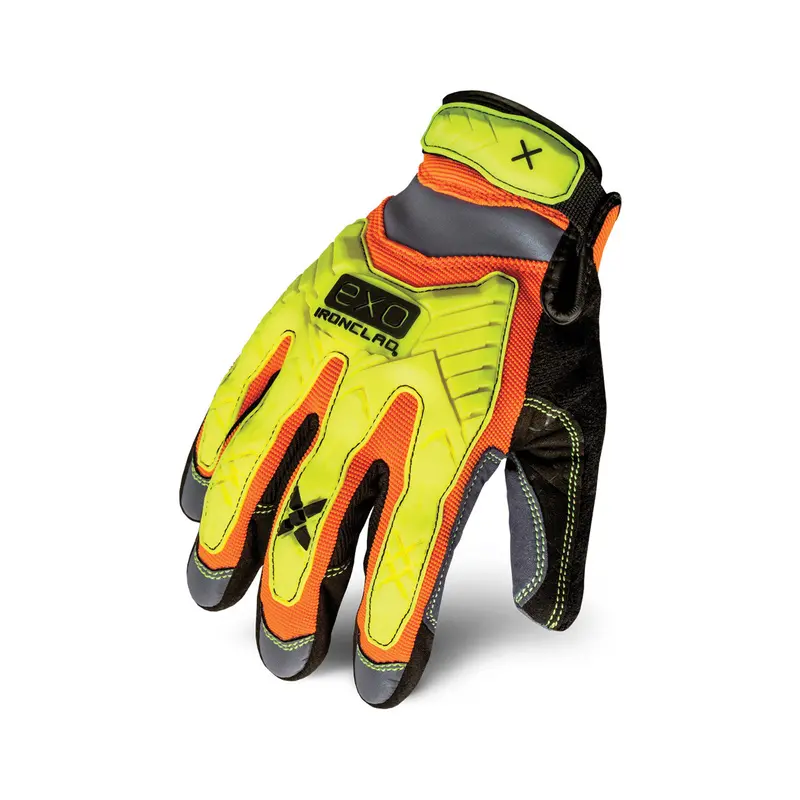 Ironclad Exo2-Hzi Exo Impact Hi-Visibility Glove – Ansi Class 3 Compliant 1