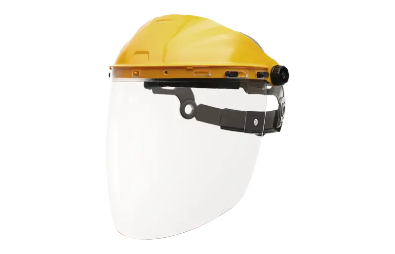Ironclad Fs-St1 Adjustable Clear Face Shield With Black Headgear 1