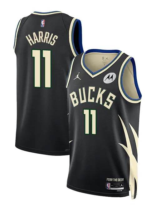 Jordan Gary Harris 2022 Milwaukee Bucks Statement Swingman Jersey 1