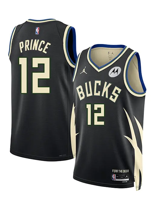 Jordan Taurean Prince 2022 Milwaukee Bucks Statement Swingman Jersey 1