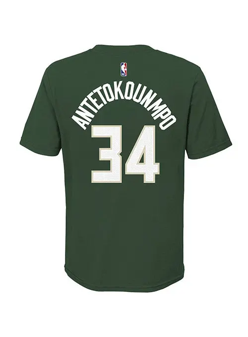 Juvenile Nike Icon Edition Giannis Antetokounmpo Milwaukee Bucks T-Shirt 1