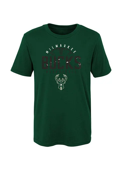 Juvenile Street Ball Green Milwaukee Bucks T-Shirt 1