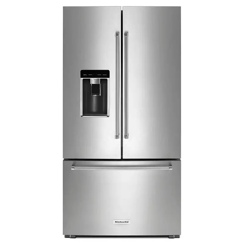 Kitchenaid 23.8 Cu. Ft. Counter-Depth French Door Refrigerator In Printshield Stainless Steel 1