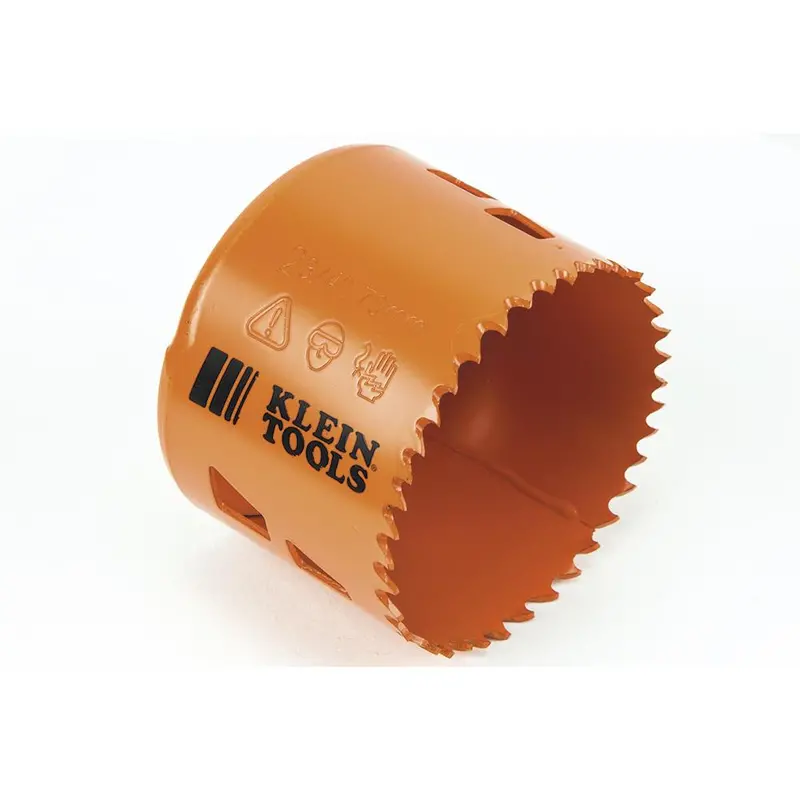 Klein Tools 2-3/4" Bi-Metal Hole Saw – Smooth, Chip-Resistant Cutting 1