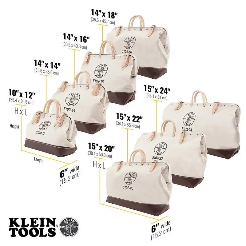 Klein Tools 5102-12 Portable 12-Inch Tool Bag For Small Jobs 1