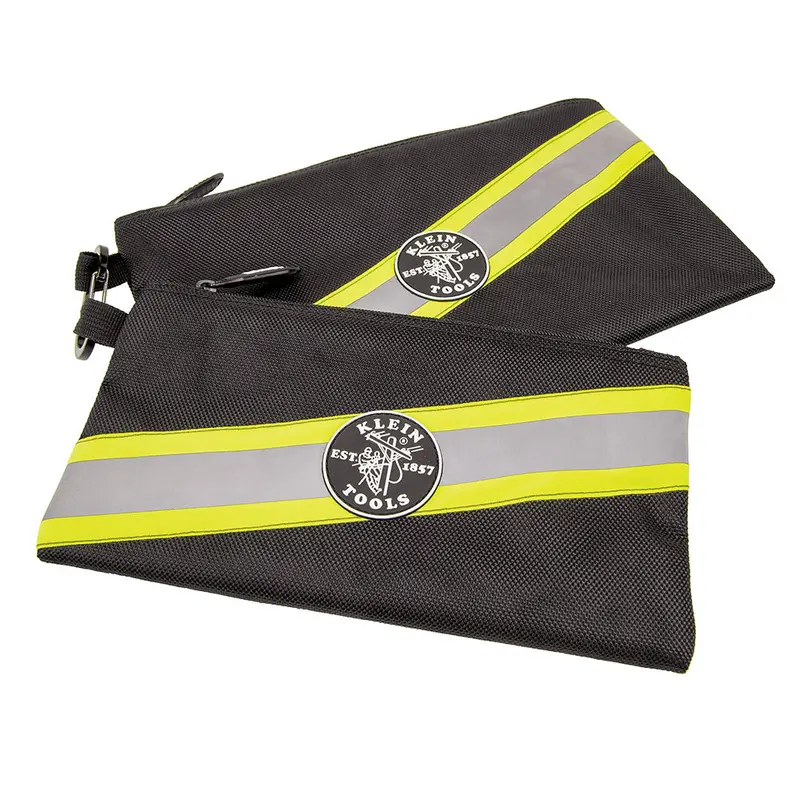 Klein Tools 55599 High-Visibility Zipper Storage Bags (Pack Of 2) 1