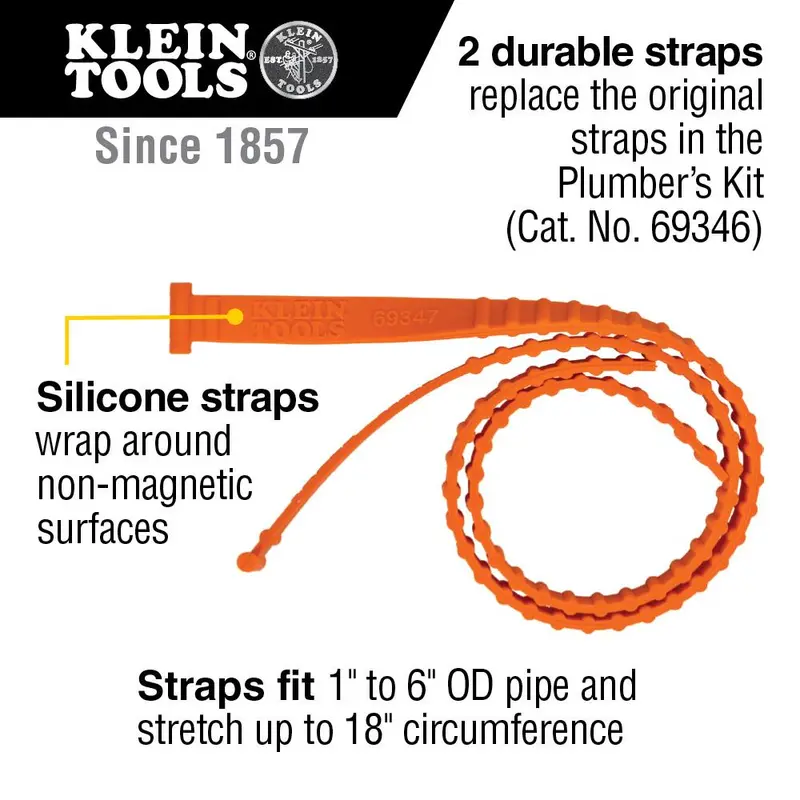 Klein Tools 69347 Replacement Straps For Plumber’S Kit Accessories 1