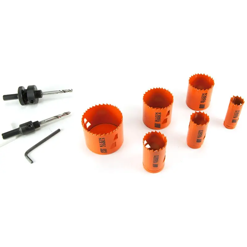 Klein Tools 8-Piece Bi-Metal Hole Saw Kit – Complete Size Range 1