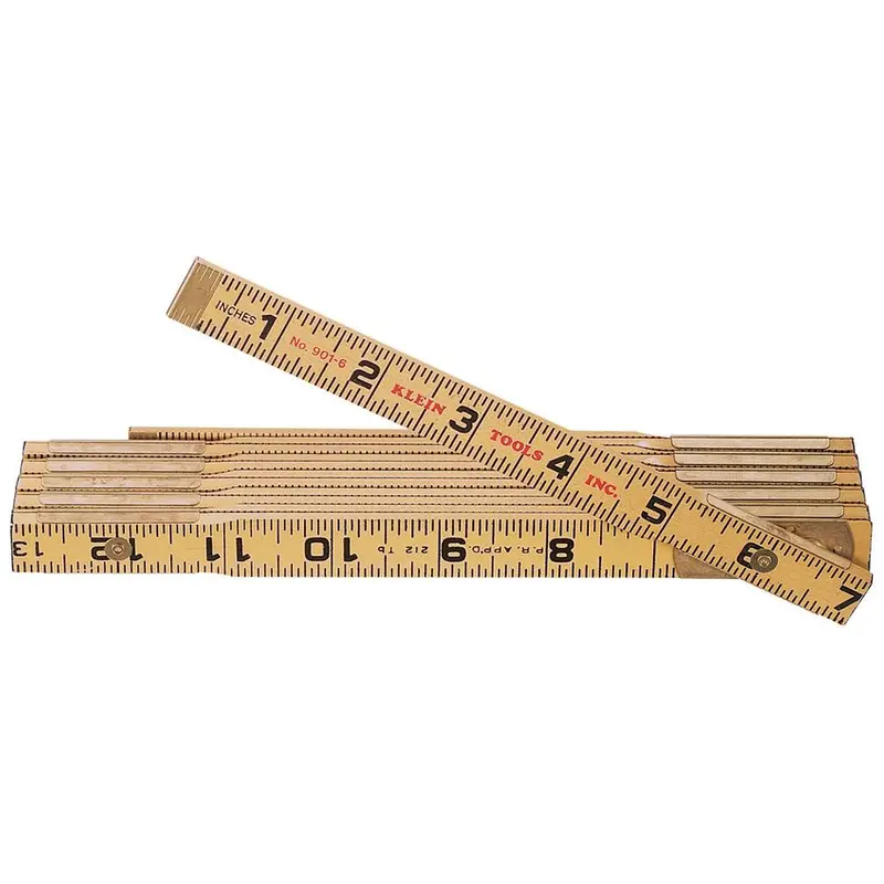 Klein Tools 901-6 Six-Foot Wooden Folding Rule 1