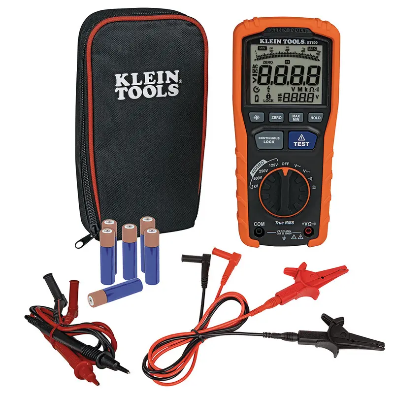 Klein Tools Et600 Insulation Resistance Tester For Electrical System Integrity Testing 1