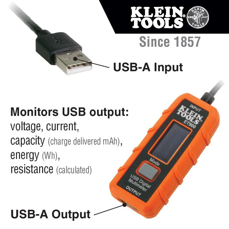 Klein Tools Et900 Usb-A Digital Multimeter With Data Logging 1