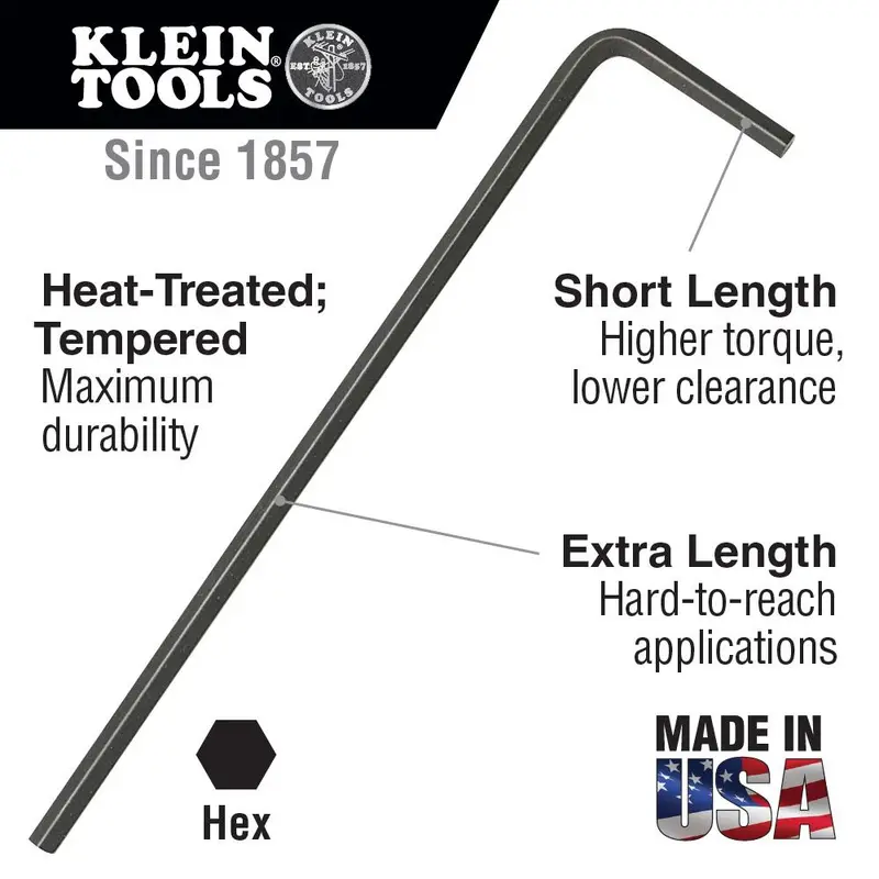 Klein Tools Ll7 33097 7/64" Hex Key Set — Pack Of 25 1