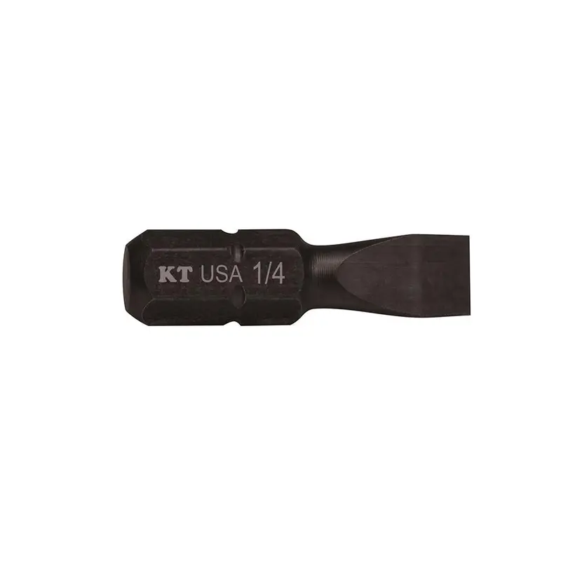 Klein Tools Sl1415 Slotted Power Bits, 1/4-Inch Tip, 1-Inch Length, 5-Pack 1